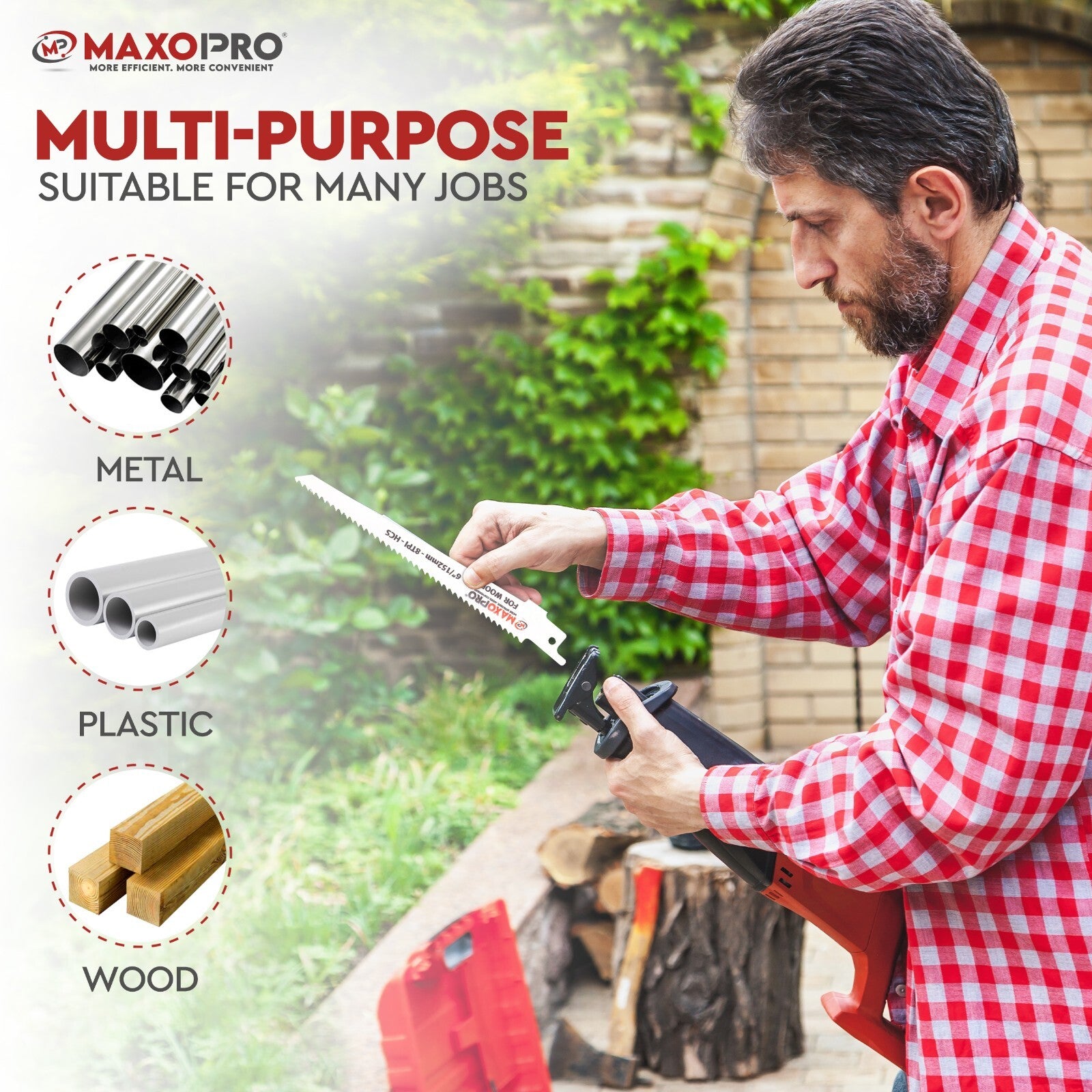 32-Pieces Reciprocating Saw Blades Set – Premium Quality Blades Metal