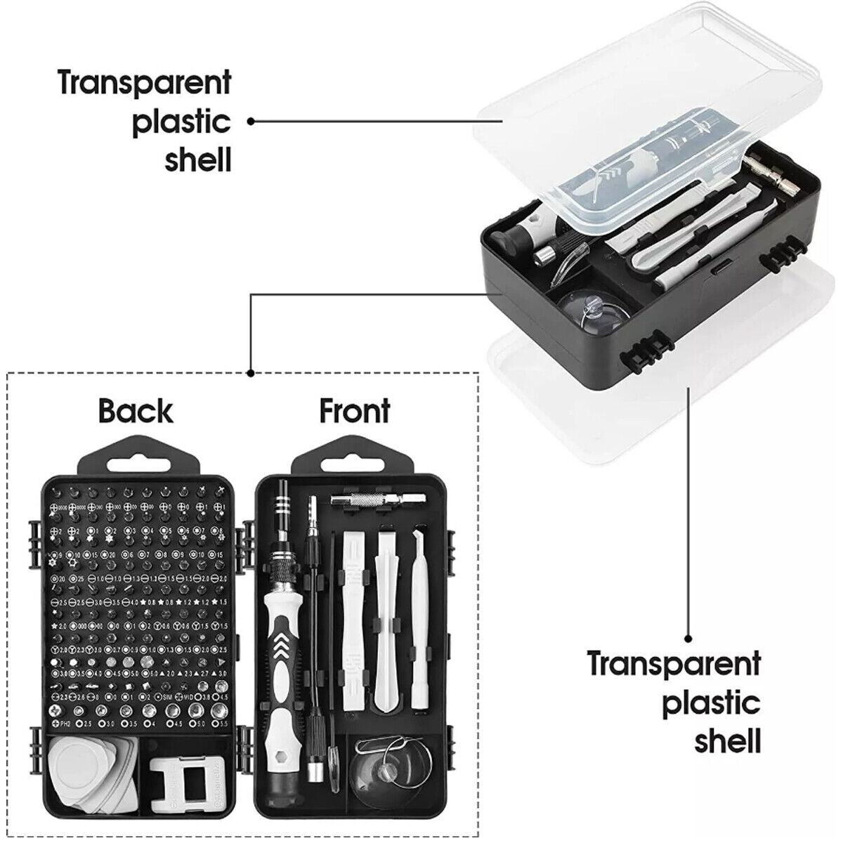 125 in 1 Magnetic Precision Screwdriver Set Computer PC Phone Repair Tool Kit