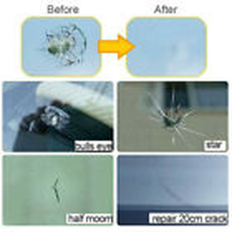 5 Pack White Auto Glass Nano Repair Fluid Car Windshield Resin Crack Tool Kit