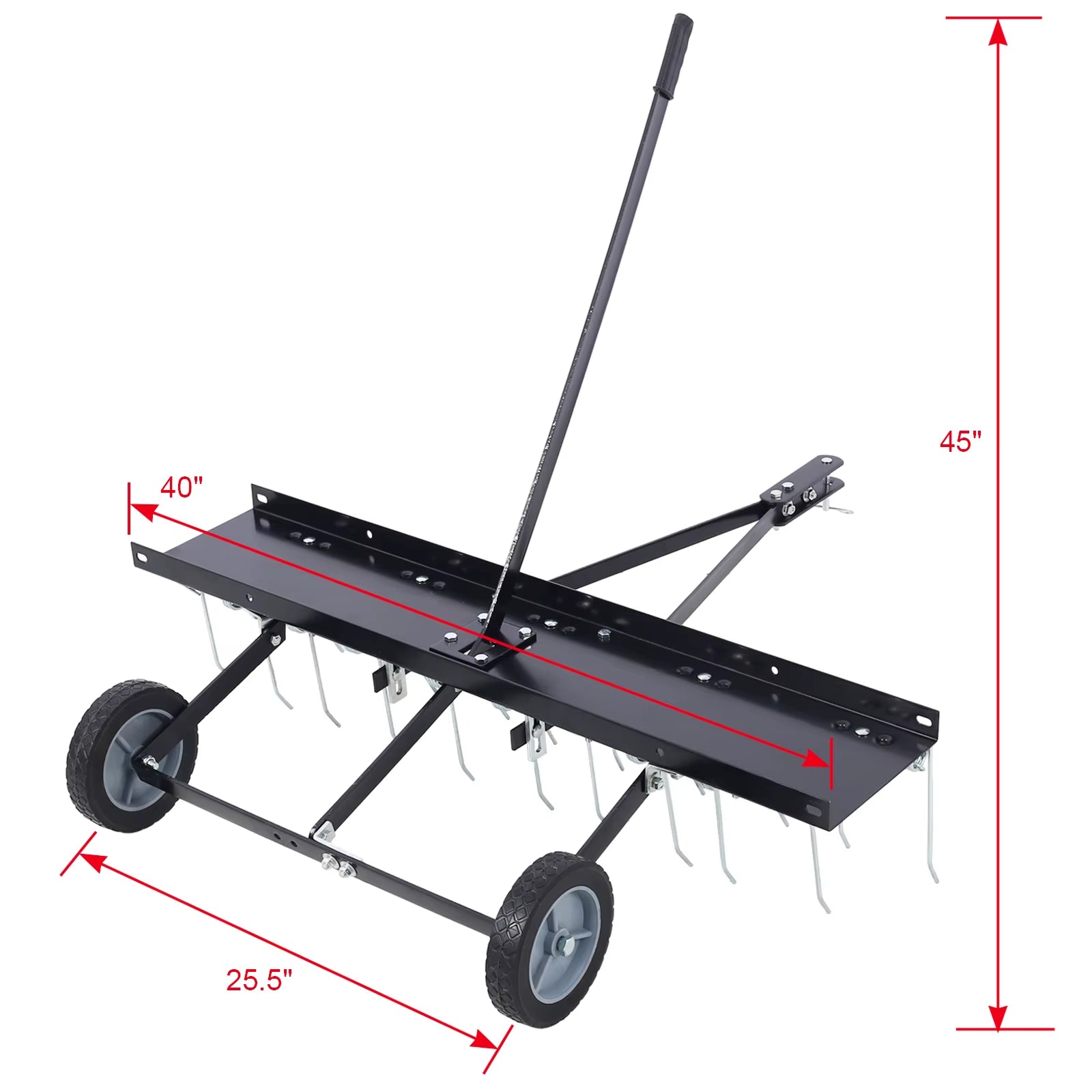 FCJ Metal Trailed Weeder for Lawn Mowing