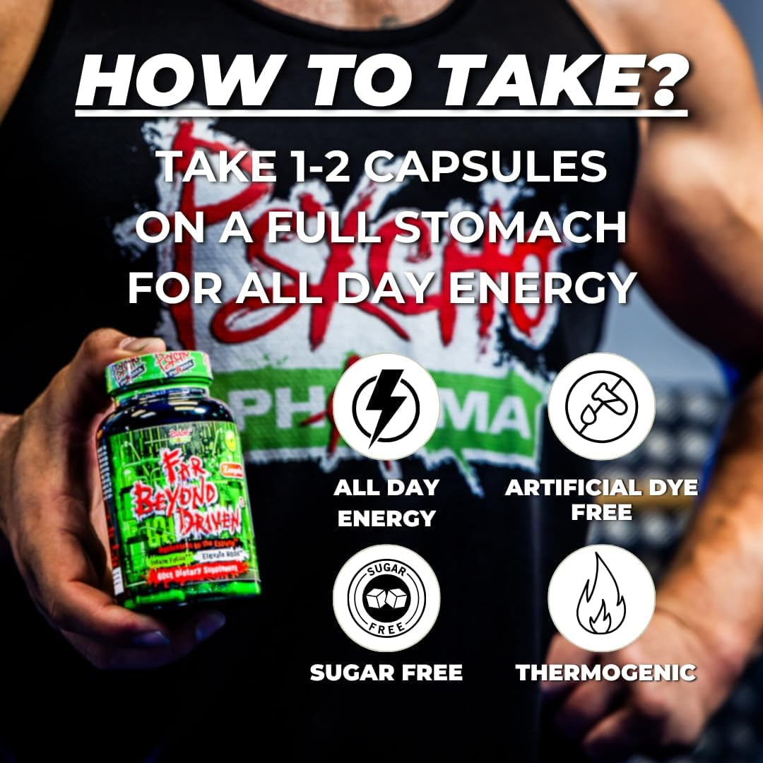 Far beyond Driven, for Increased Energy to Burn with Improved Focus, Positive Mood.