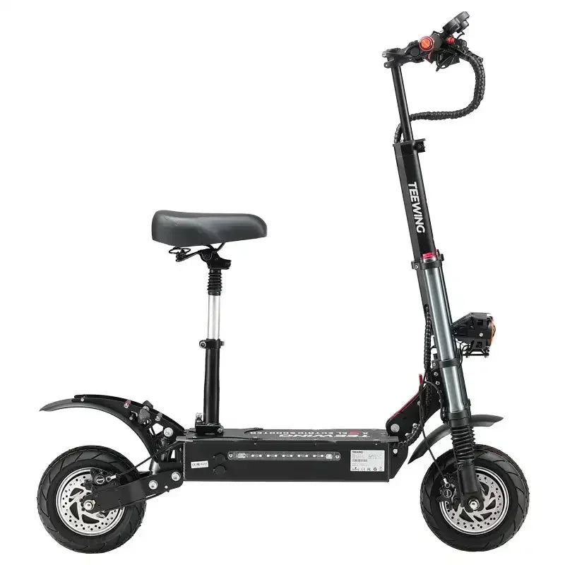 TEEWING X3 Adult Electric Scooter,3200W Motor,52V28Ah Bttery Folding E-Scooter, 10 Inch Fat Tire,E-Mountain Scooter