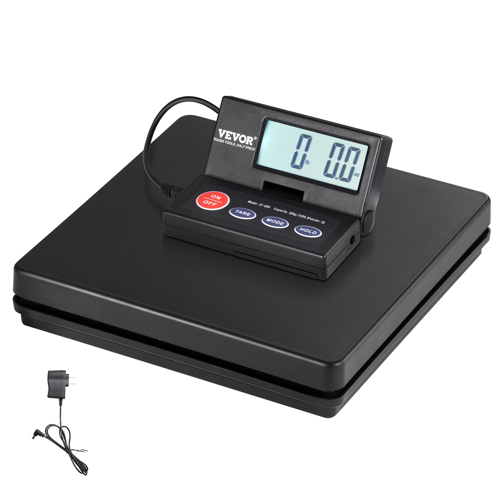 VEVOR Shipping Scale 110 Lbs/440 Lbs Digital Postal Scale AC/DC Package LCD