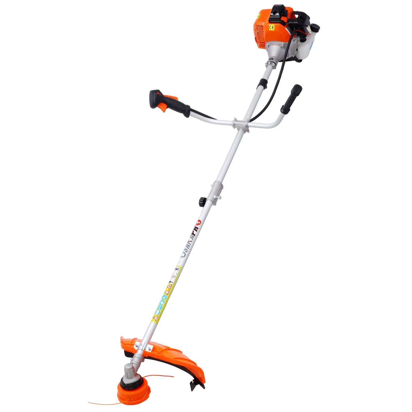 DB 52Cc Gas Powered String Trimmer Weed Eater/Wacker with 10'' Brush Cutter Rubber Handle and Shoulder Strap-For Gardening