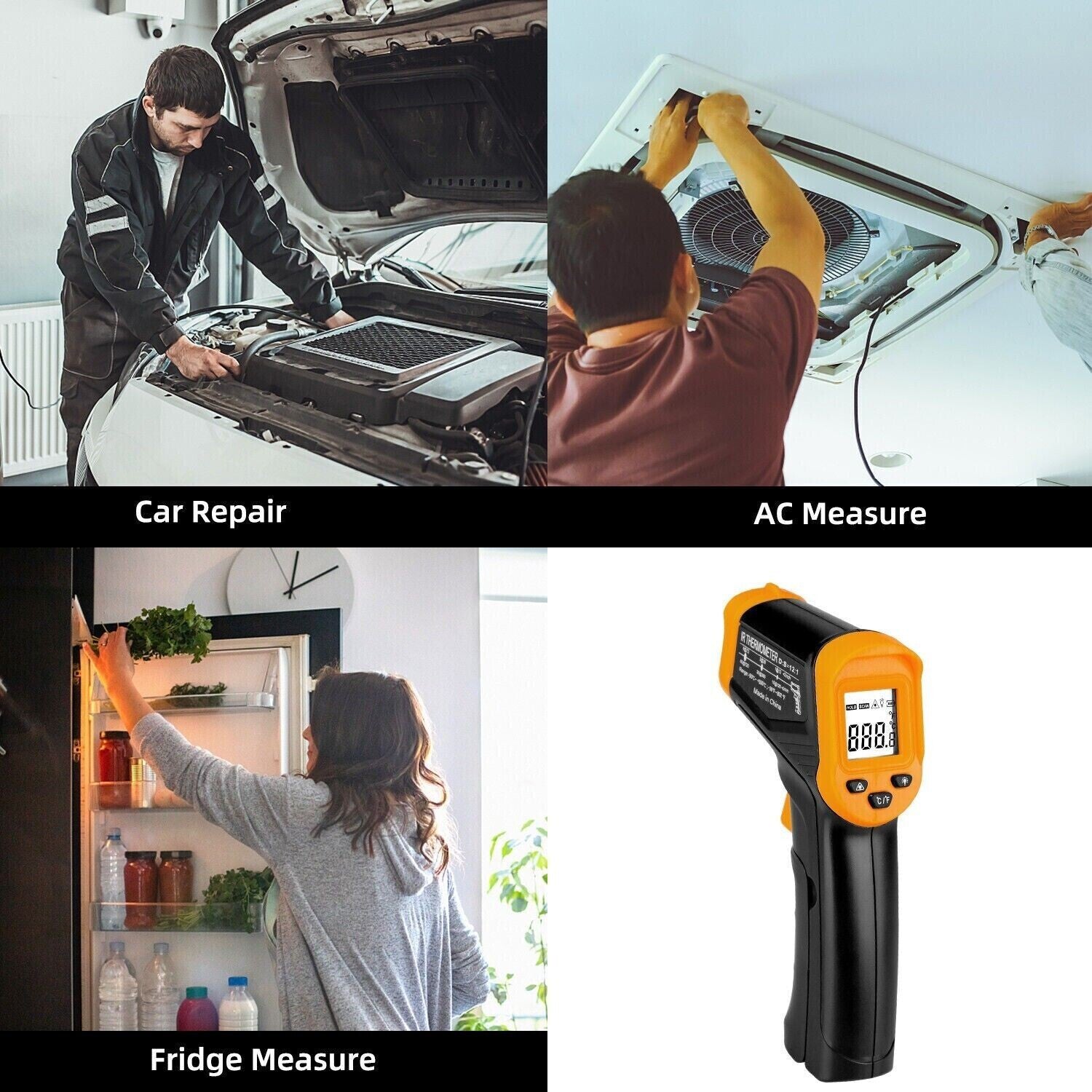 Digital Infrared Thermometer Temperature Gun Laser IR Cooking -50°C-550°C