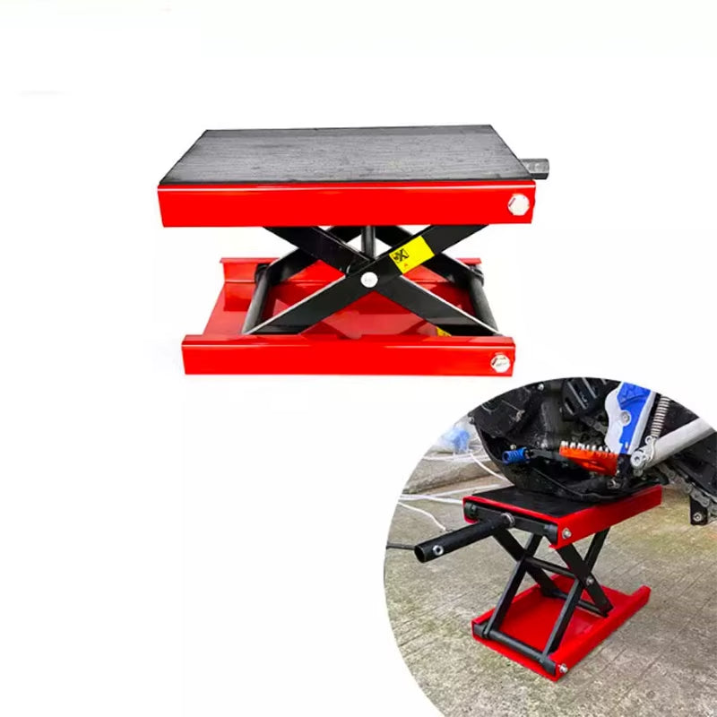Professional 500KG 1100LBS Center Scissor Motorcycle Jack Lift 1Pc Stand Repair Tools for Motor Bicycle & ATV Work
