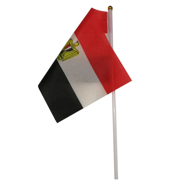 10/20/50 Pieces 14 * 21Cm Egyptian Hand-Held Plastic Stick Flag Outdoor Celebration Event Egyptian Small Flag