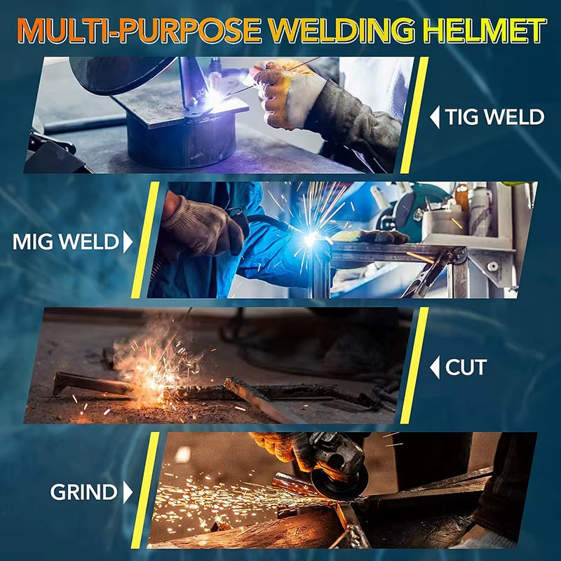 TRQ Customized Dark Helmet Costume for Sale Din 9-13 Shade Range Helmet Welding Helmet Auto Darkening