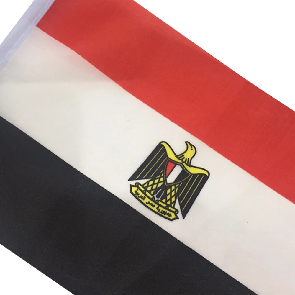 10/20/50 Pieces 14 * 21Cm Egyptian Hand-Held Plastic Stick Flag Outdoor Celebration Event Egyptian Small Flag
