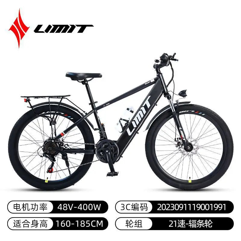 New Adult City E-Bike Bike 26-Inch 48V 10AH Removable Battery Range 25/H Women'S City Bike