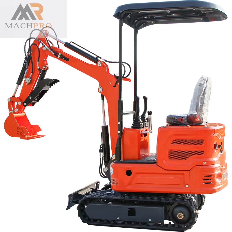 1-Ton Mini Excavator with 13.5HP B&S Engine, Powerful for Farm & Landscape Construction, Free Delivery