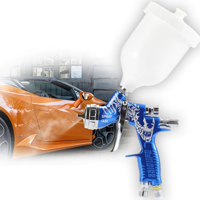 DEVIDISS PRO 600ML Pneumatic Power Spray Gun 1.3Mm for Car Painting CUP