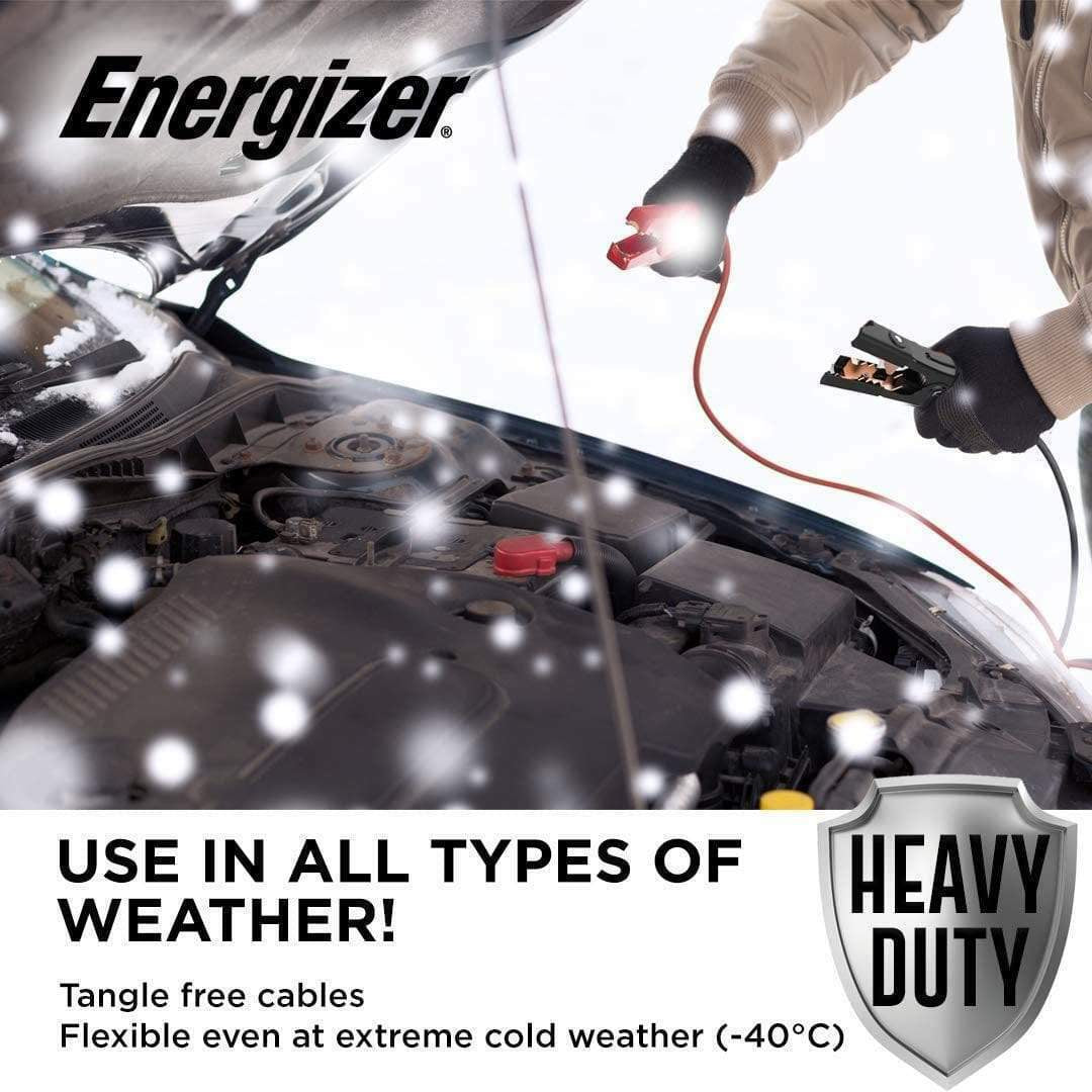 ENB416I Energizer 4 Gauge 16Ft Heavy Duty Jumper Cables