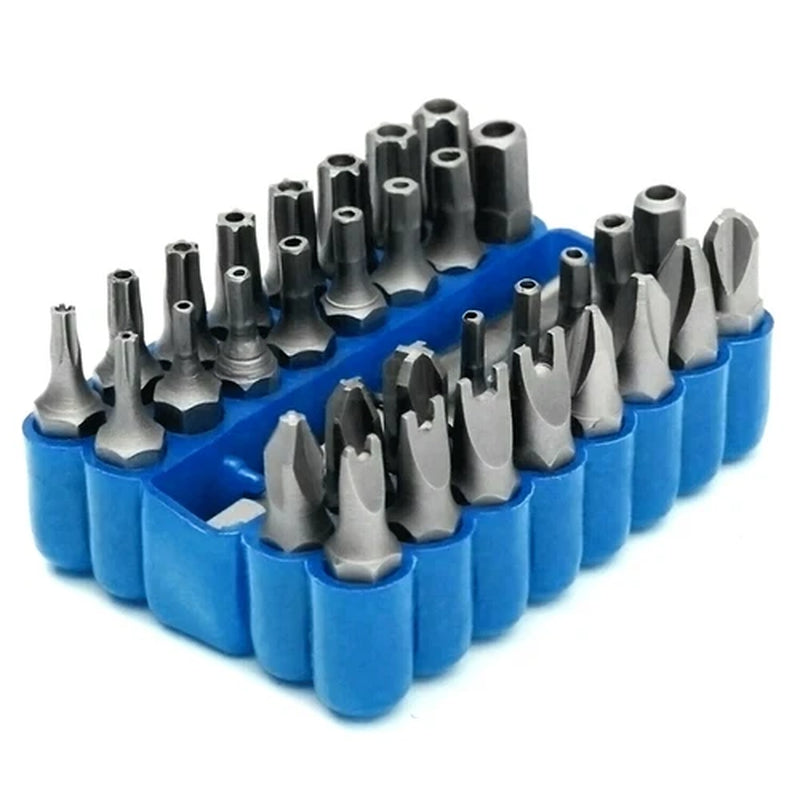 33 Tamper Proof Security Torq Hex Star Spanner Tri Wing Screwdriver Torx Bit Set