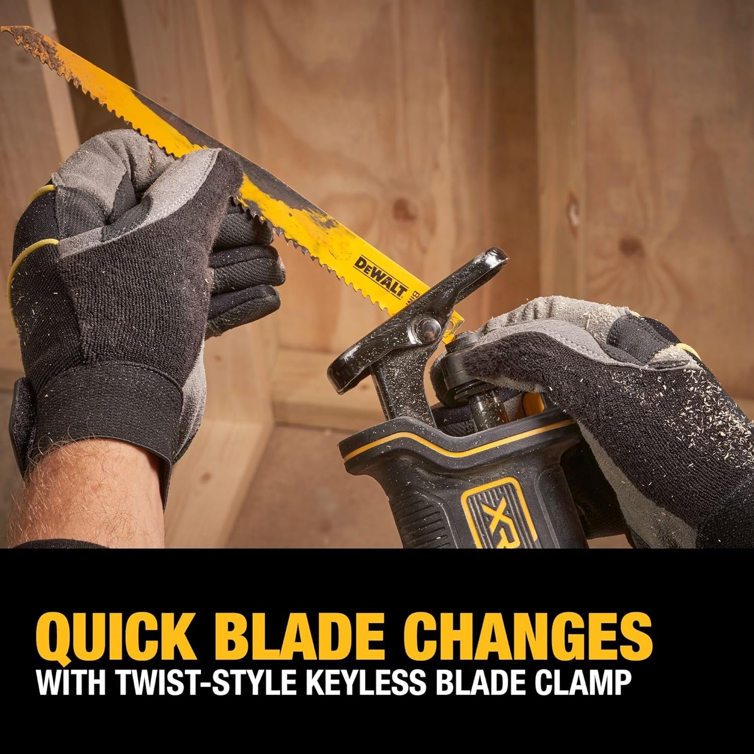 20V MAX* Reciprocating Saw, Cordless, 2-Finger Variable Trigger, Keyless Blade Clamp, Tool Only (DCS382B)