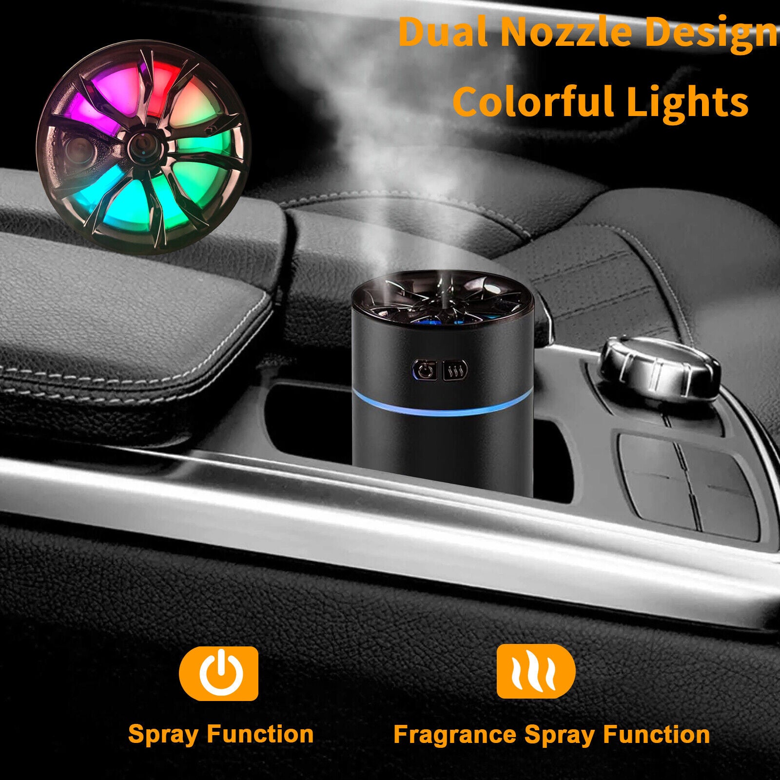 Essential Aroma Oil Diffuser for Large Room Car Ultrasonic Aromatherapy 300 Ml