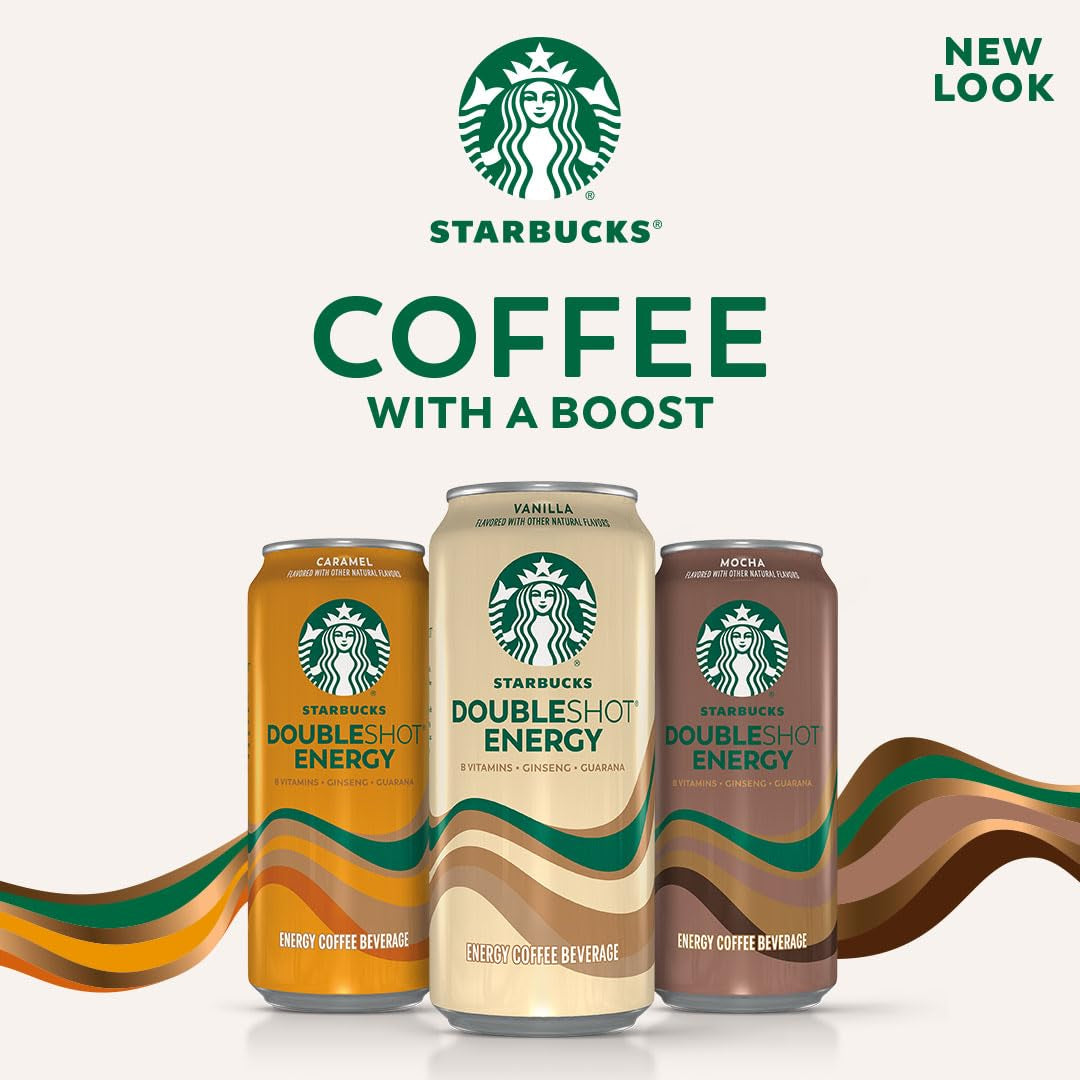 Doubleshot Energy Drink Coffee Beverage, Vanilla, Iced Coffee, 15 Fl Oz Cans (Packaging May Vary) (Pack of 12)