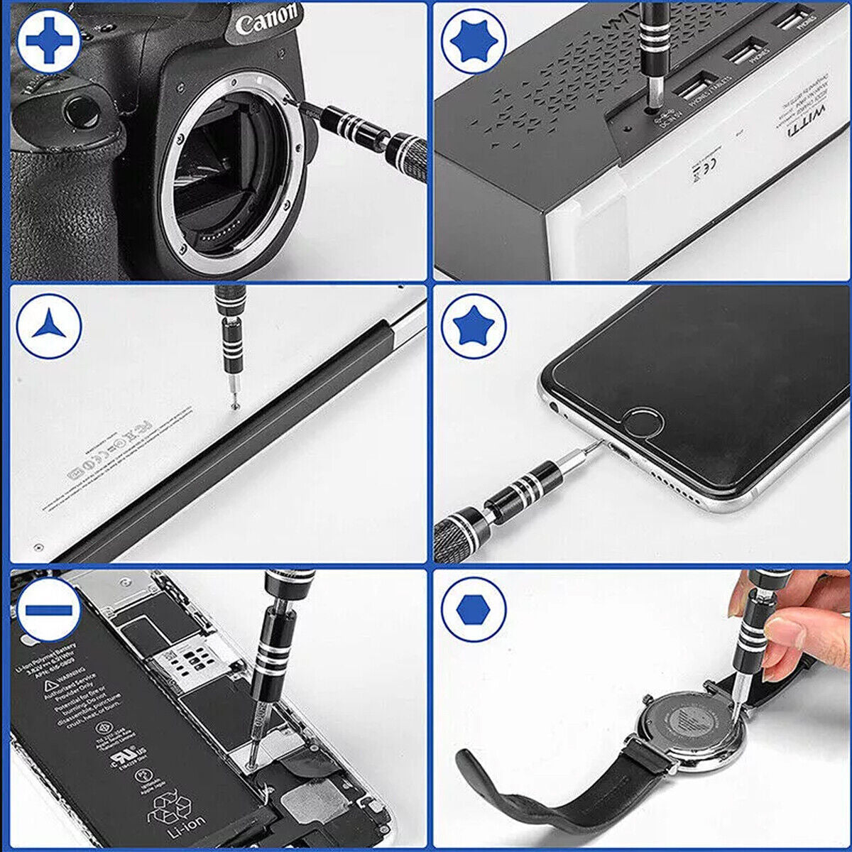 125 in 1 Magnetic Precision Screwdriver Set Computer PC Phone Repair Tool Kit
