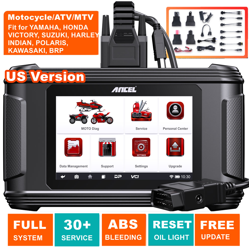 Motorcycle Diagnostic Tool Scanner Coding Fit for HARLEY POLARIS KAWASAKI YAMAHA