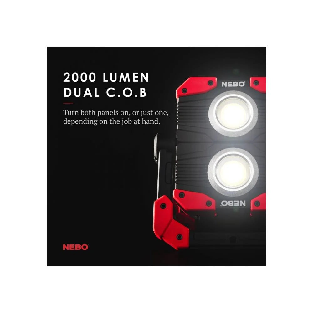 Omni 2,000 Lumen COB LED Black Rechargeable Handheld Work Light