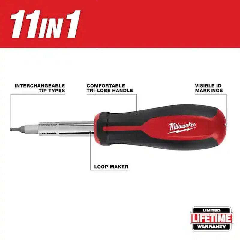 Milwaukee 48-22-2761 11-In-1 Screwdriver Multi-Tip SQ Drive Bits