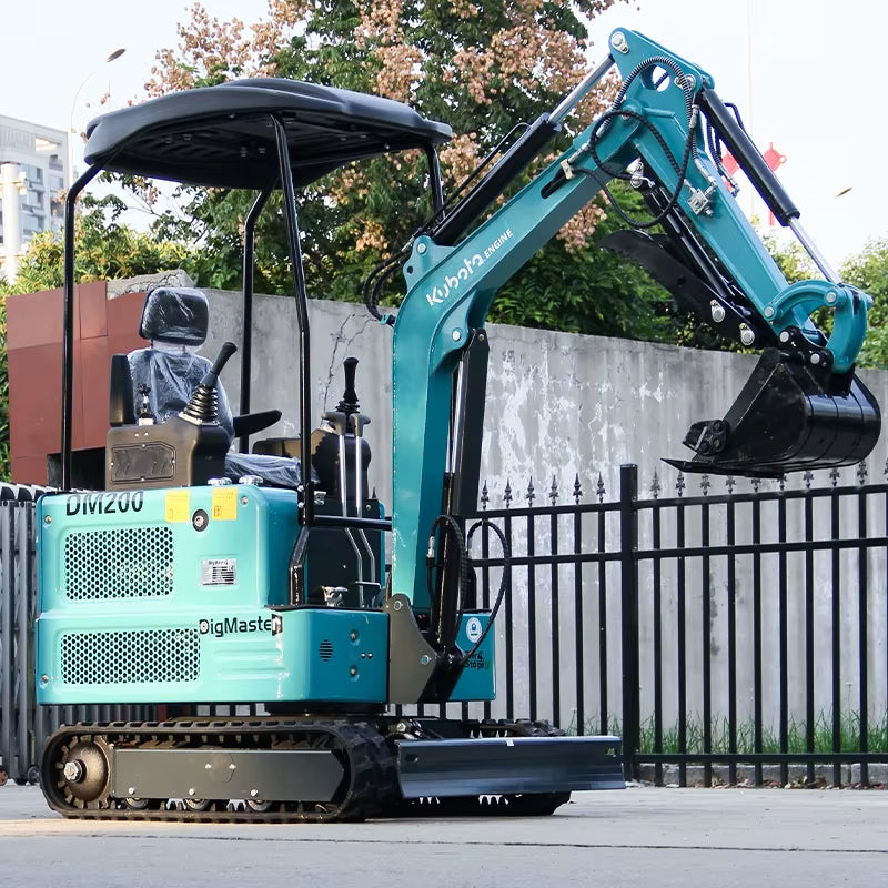Mini Excavator 1.8 Tons engine, Integrated and Durable, Can Dig up to 2 Meters Deep, EAP Suitable for Garden, Farm