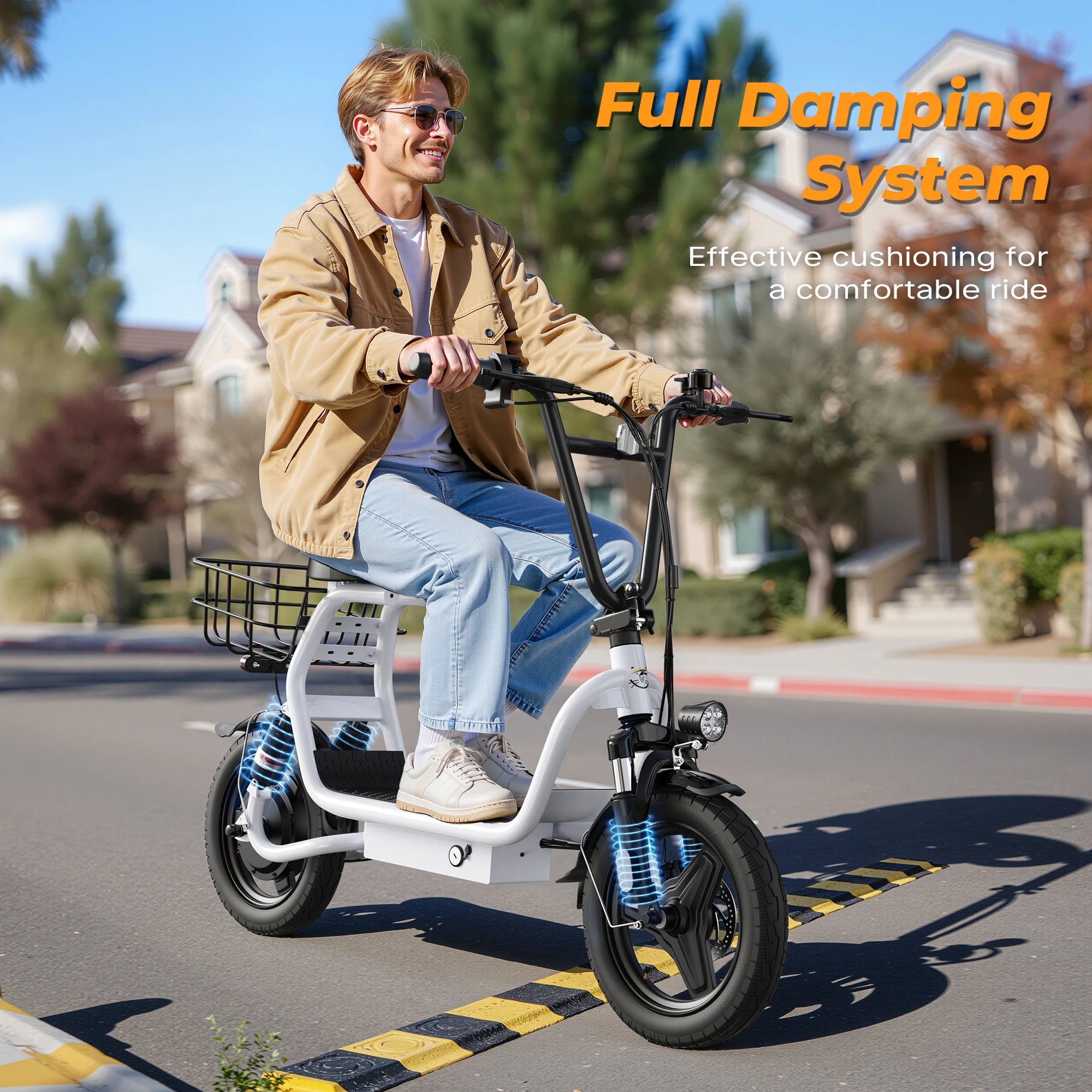 VARUN P1 Adult Electric Scooter 500W Motor 48V374.4WH Battery City Escooter 14 Inch Tire Foldable E-Scooter