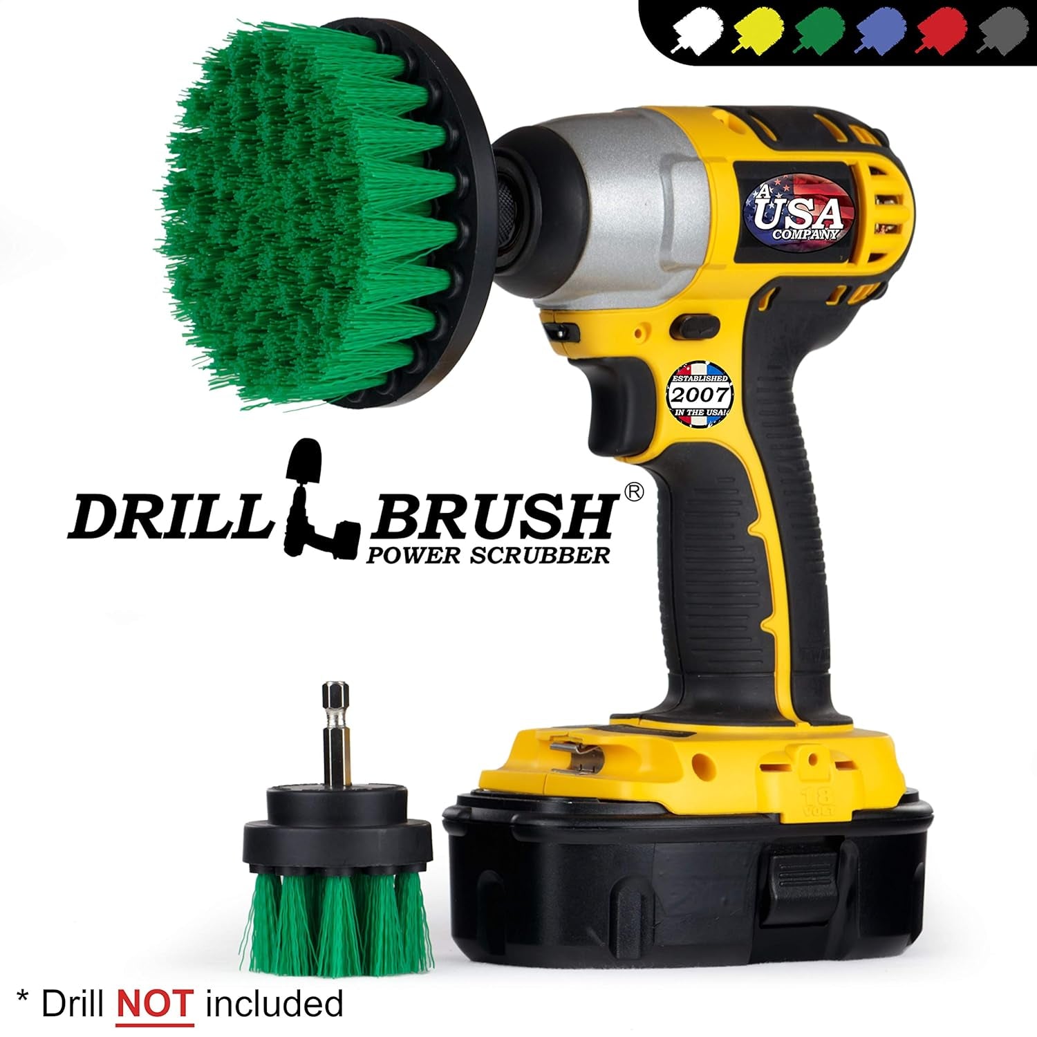Drill Brush Kitchen Cleaning Supplies - Brush for Drill Oven Cleaning - Home Cleaning Brushes - Drill Brush Microwave Scrubber Set - Kitchen Sink Drill Scrub Attachment - Pots and Pans Cleaning Tools