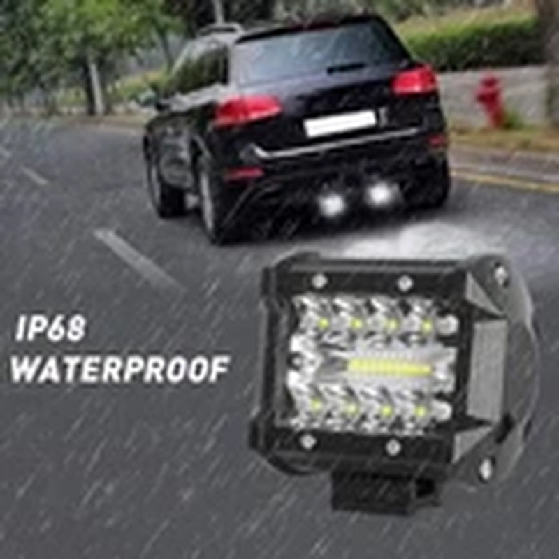Tow Hitch Mounting Bracket +Tri-Row LED Work Light Pods Backup Reverse for Truck