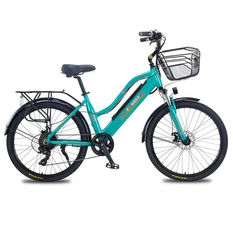 Electric Bike 350W Motor 36V10AH Lithium Battery City Commuting E-Bike 26 Inch Tire Shock Absorbing Front Fork Electric Bicycle