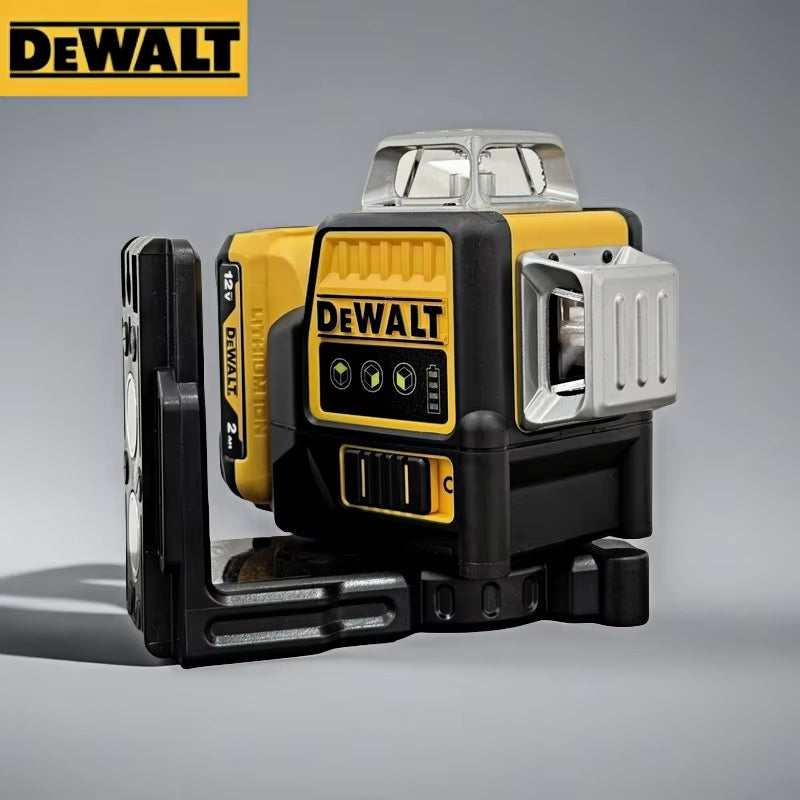 2025 DW089LG 3 Sides*360 Degree Vertical 12V Lithium Battery 12 Lines Laser Level Horizontal Green Meter Outdoor TOOL