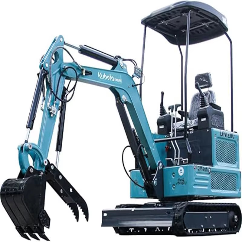 Mini Excavator 1.8 Tons engine, Integrated and Durable, Can Dig up to 2 Meters Deep, EAP Suitable for Garden, Farm
