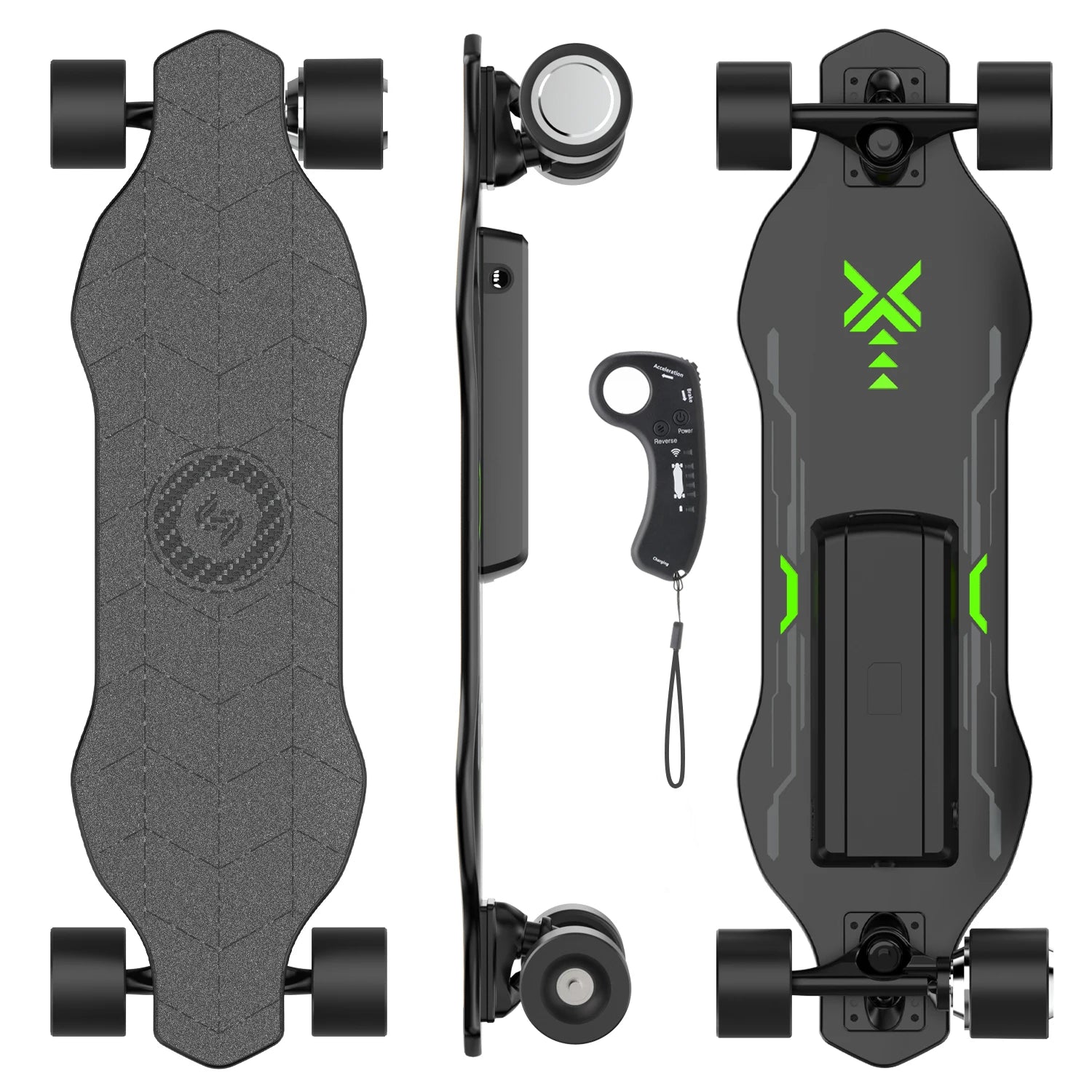 Isinwheel V6 Adult Electric Skateboard 25.2V 2Ah Battery Four-Wheel E-Skateboard 74*51Mm Tire E-Scooter
