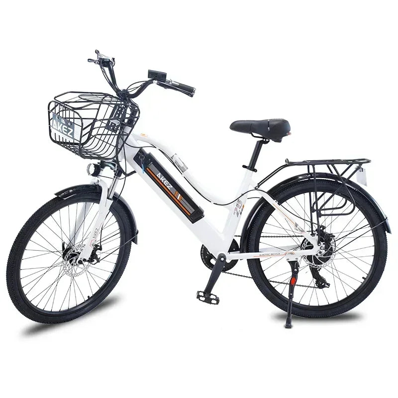 Electric Bike 350W Motor 36V10AH Lithium Battery City Commuting E-Bike 26 Inch Tire Shock Absorbing Front Fork Electric Bicycle