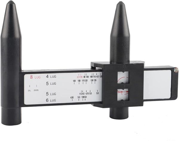 Wheel PCD Gauge Rim Bolt Pattern Measuring Tool for 4 5 6 Holes Sliding Caliper