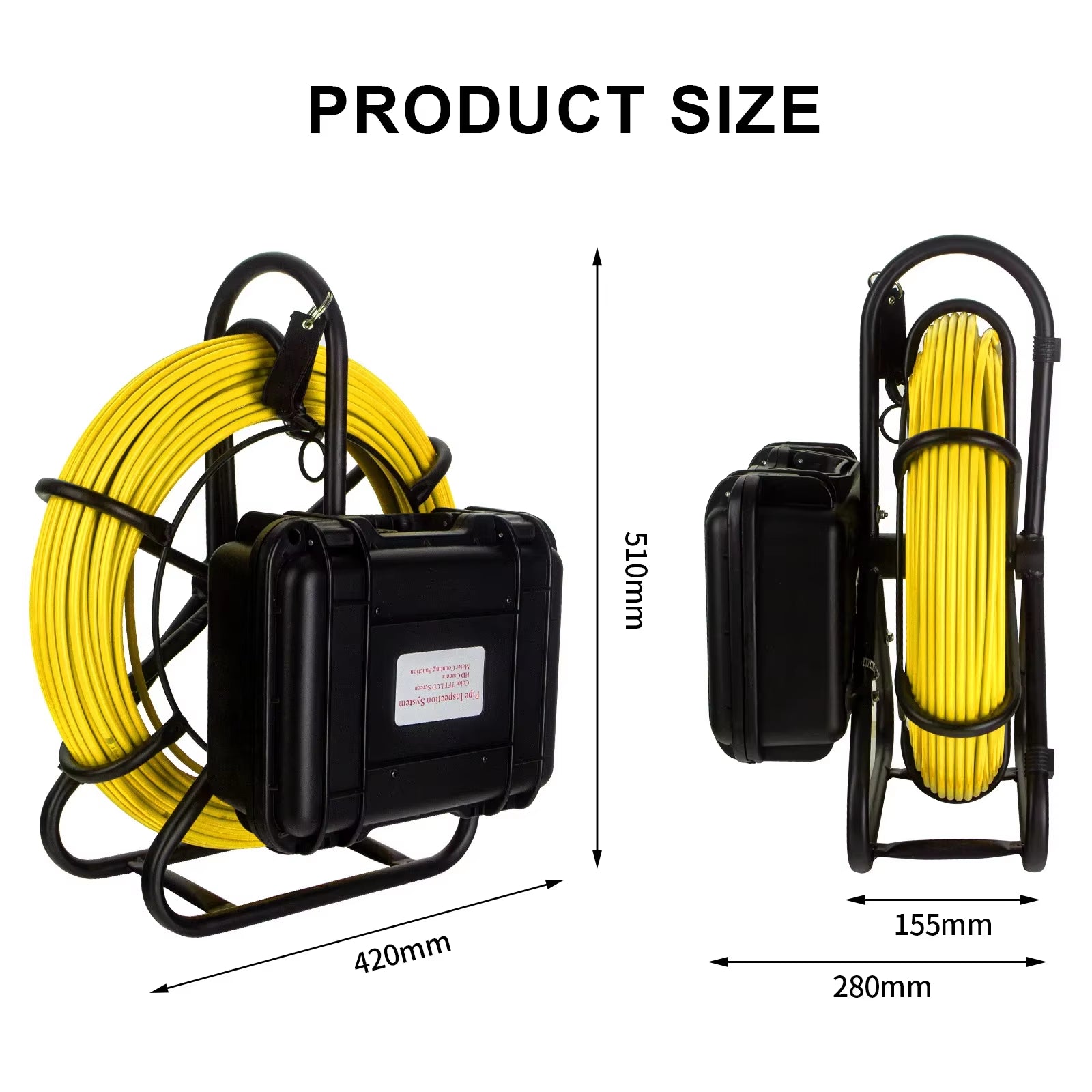 9Inch HD Monitor16Gb DVR VIDEO Recording Pipe Sewer Inspection Camera Borescope for Air Duct Bore Hole Well Batteries Detector
