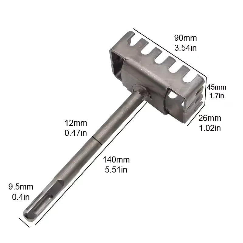 Square Drill Hole Cutter Opener Electric Creative Electrical Box Slot Expansion Plumber Wall Slotting Installation Socket Tool
