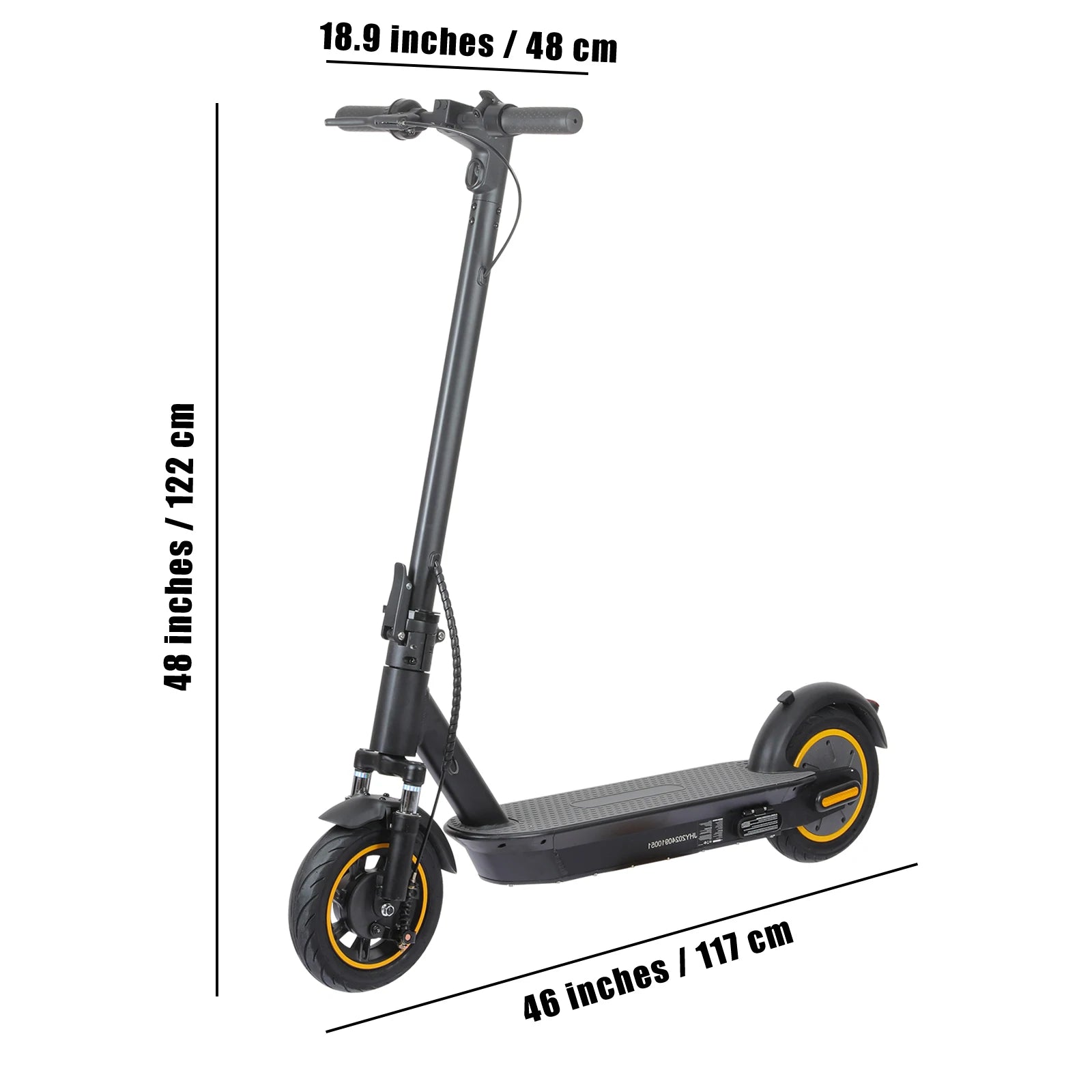 500W Foldable Electric Scooter for Commuting, 10'' Inflatable Tire, 36V 15Ah Battery, Range 35-40Km, APP Support E-Scooter