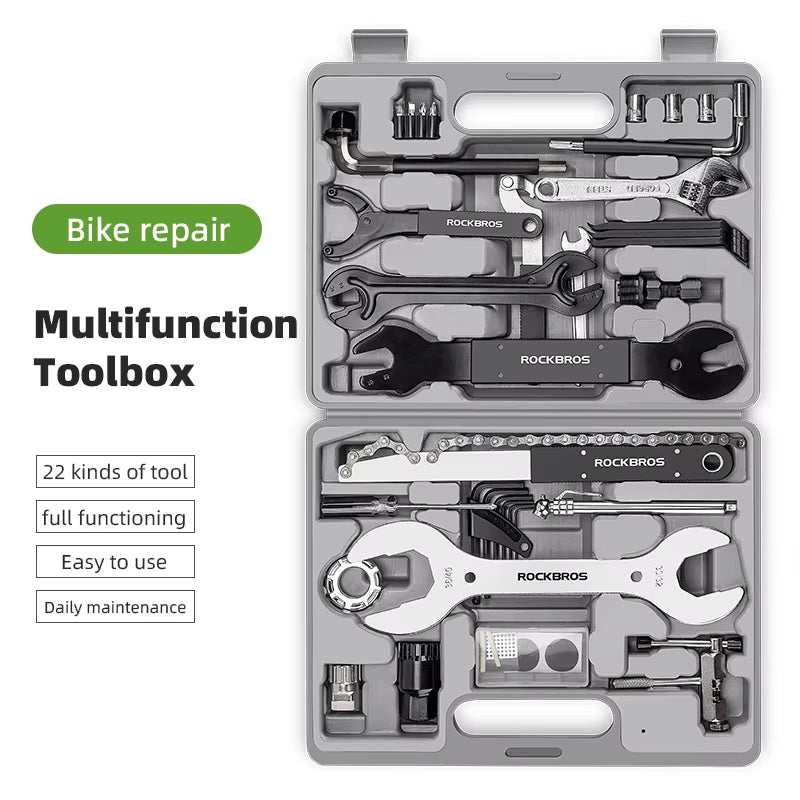Bicycle Tools Sets Box Cycling Tools Professional Bike Multifunction Bicycle Repair Tools Key Set Cycling Tools