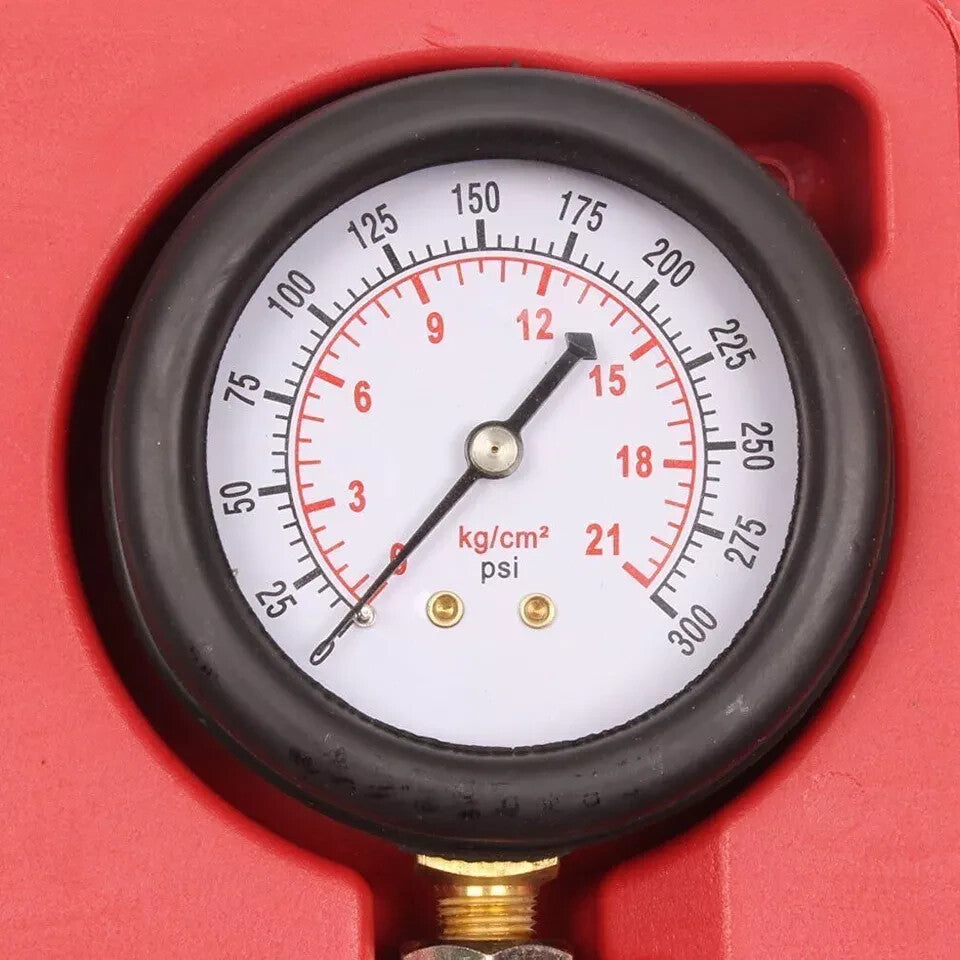 Engine Cylinder Compression Gauge Tester Kit Gas Engine Diagnostic Testing Tool.