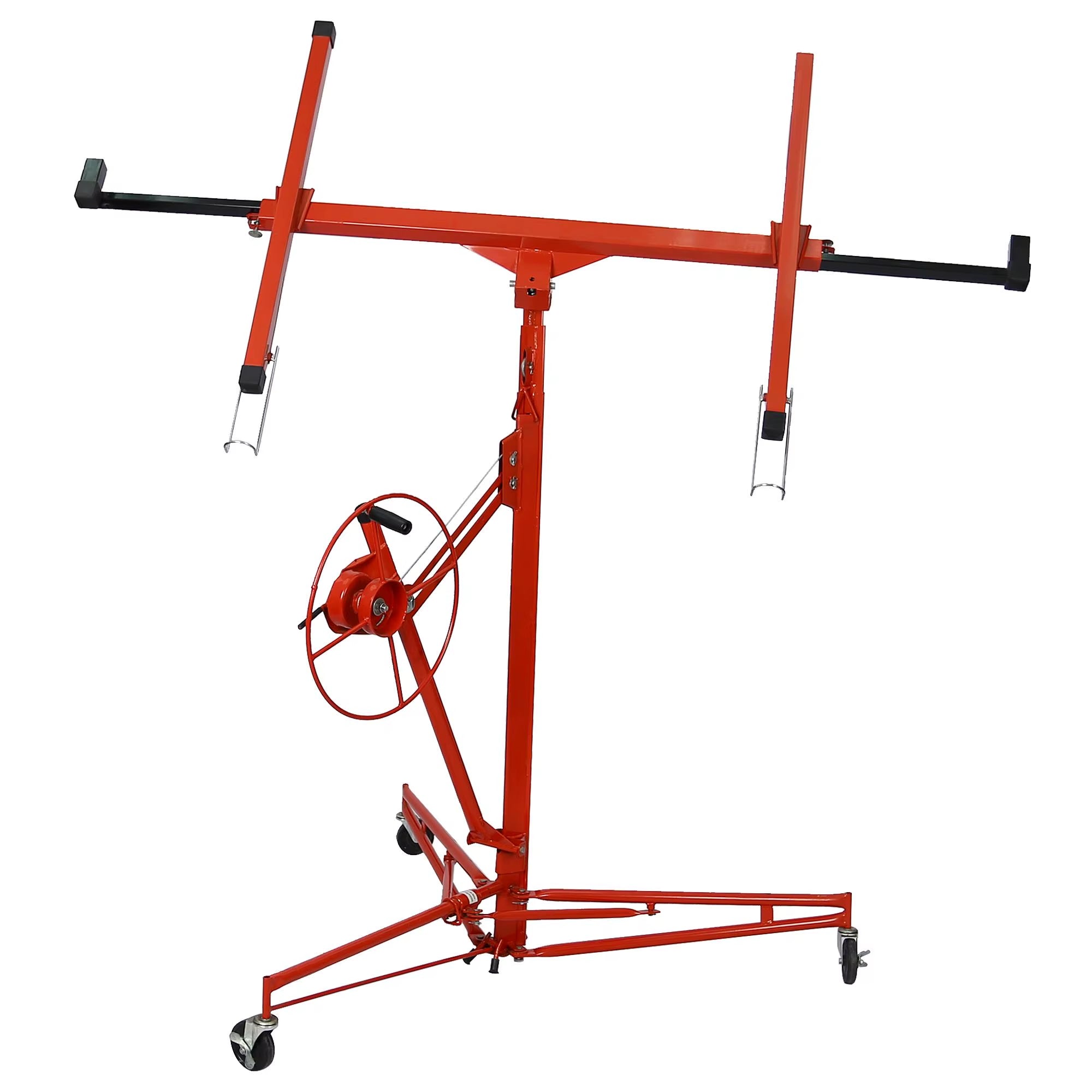 DB Red 11' Drywall Lift Panel Hoist Jack Lifter Drywall Lift Panel Construction Lifter