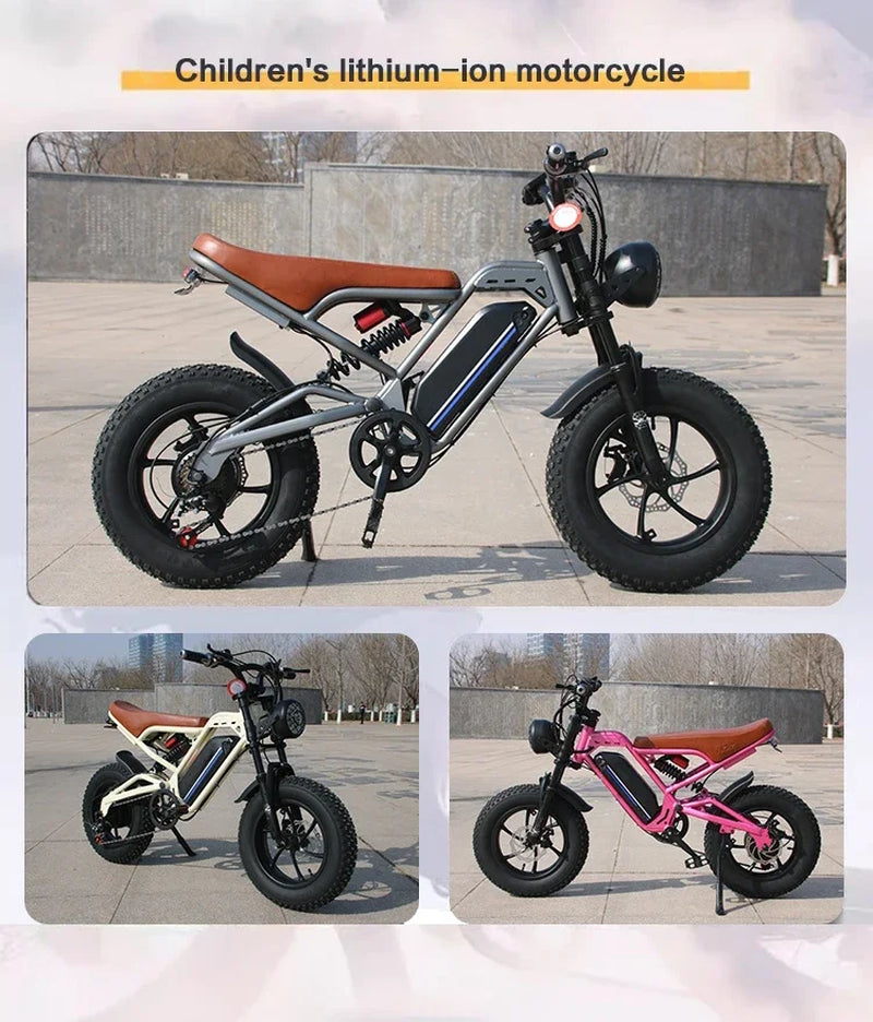 Top Sale Mini E-Bike 350W Motor 36V16Ah Battery E-Bicycle 16 Inch Tire Design for Children Urban Leisure Electric Bicycle