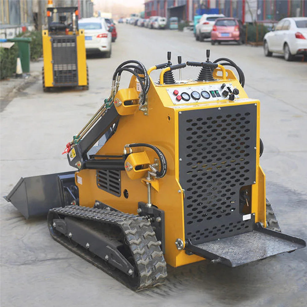 USA Hot Mini Skid Steer Loader with Bucket Compact 26HP Mini Skid Steer Track Loader Attachment EPA Petrol Engine on Sale