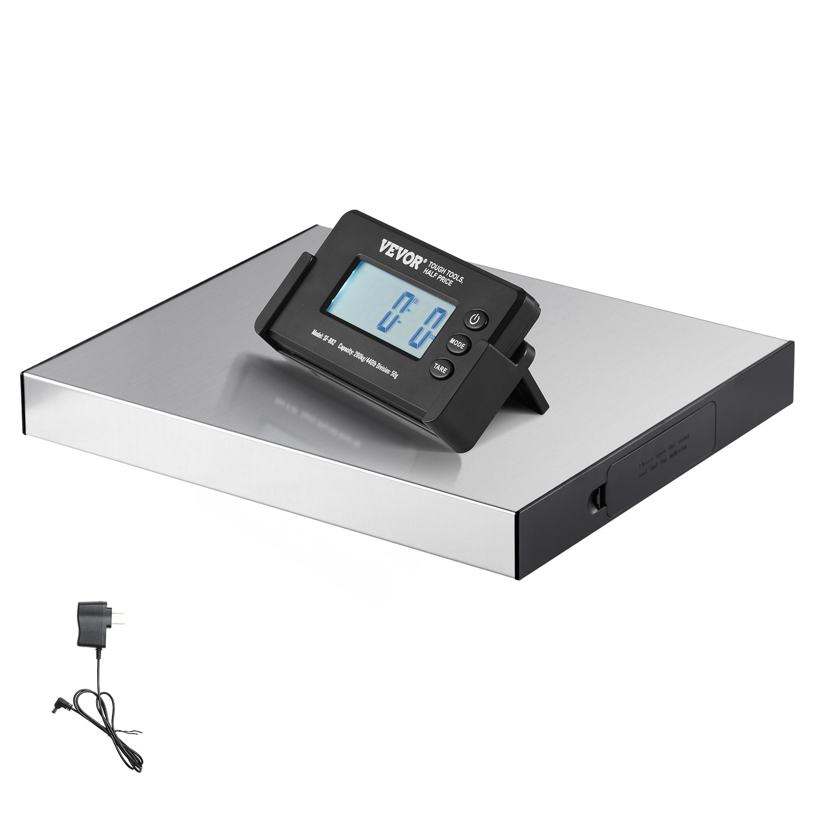 VEVOR Shipping Scale 110 Lbs/440 Lbs Digital Postal Scale AC/DC Package LCD
