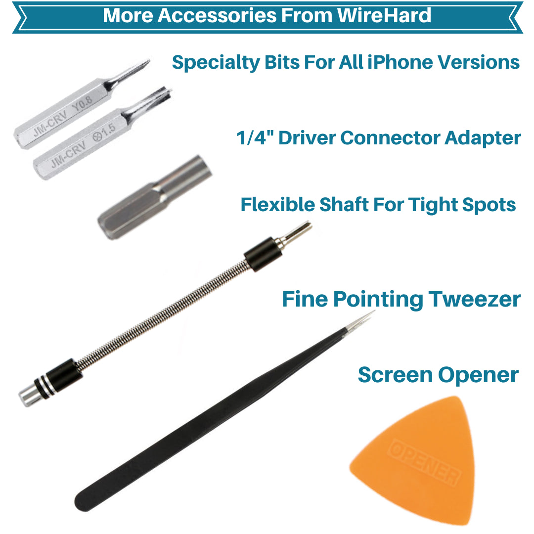 WIREHARD 62 in 1 Precision Screwdriver Set Computer Repair Tool Kit Magnetic Bit