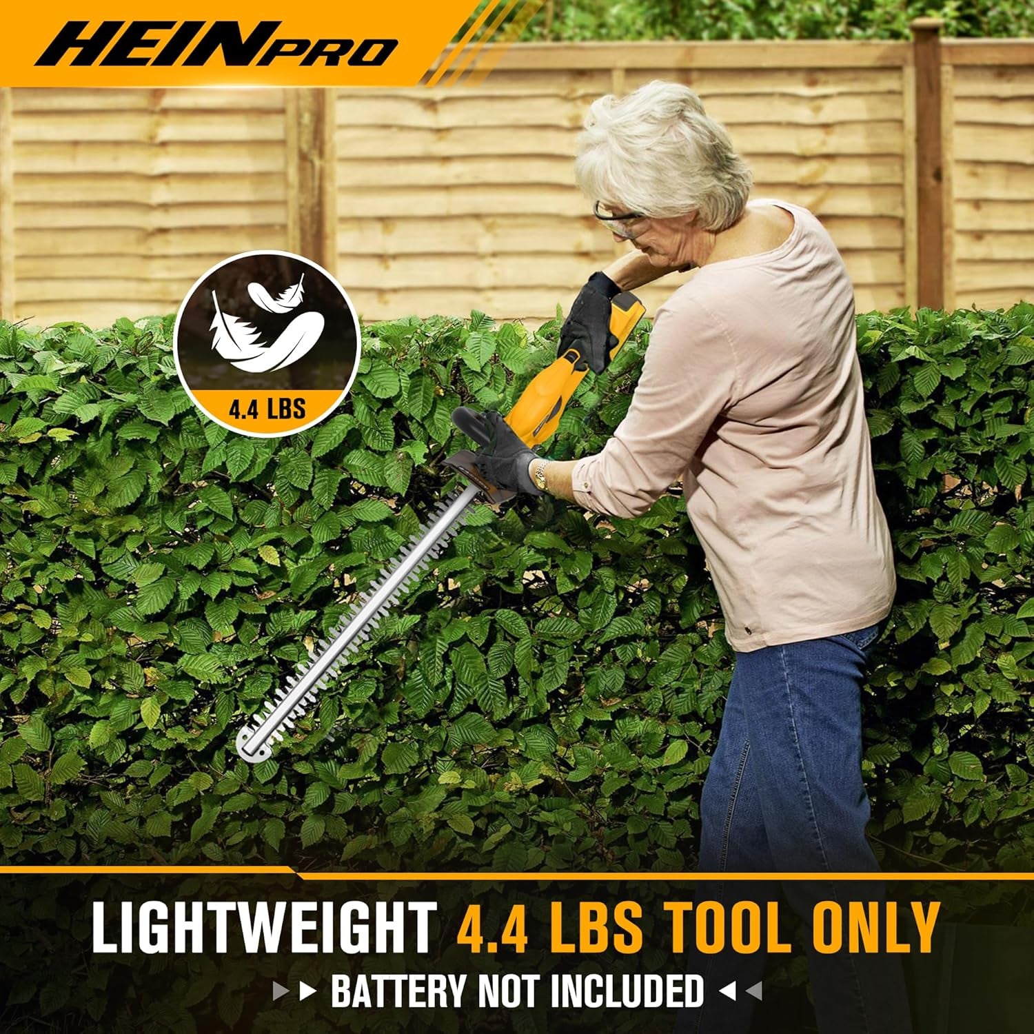 Cordless Hedge Trimmer 22-Inch Compatible with DEWALT 20V MAX Battery (Battery Not Included), Electric Hedge Trimmer Cordless, Bush Trimmers for Garden, Battery Powered Hedge Trimmers