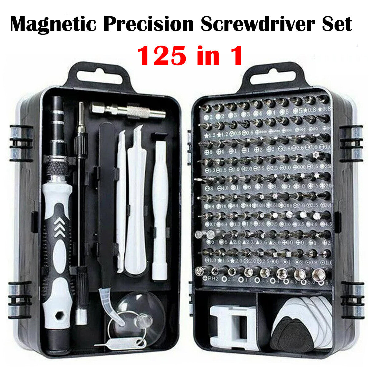 125 in 1 Magnetic Precision Screwdriver Set Computer PC Phone Repair Tool Kit