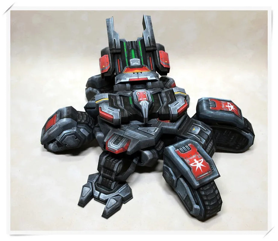 Starcraft 2 Terran Human the Crucio Siege Tank DIY Paper Model 11Cm=4" Tall Puzzles Handmade Toy DIY