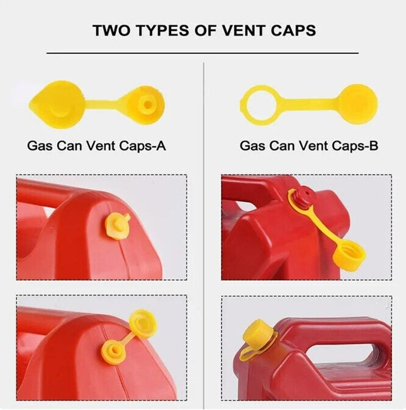 5✖ Replacement Gas Can Spout Nozzle Vent Kit for Plastic Gas Cans Old Style Cap