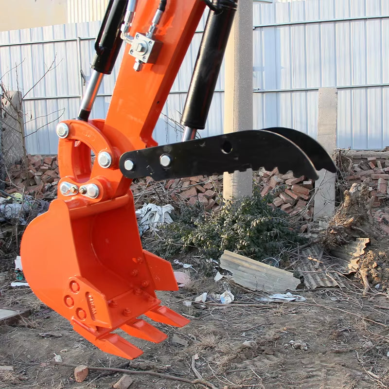 1-Ton Mini Excavator with 13.5HP B&S Engine, Powerful for Farm & Landscape Construction, Free Delivery